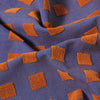Tea Towel Squares Burgundy & Blue