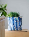 Tote Bag -Original- Striped Blue
