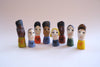 Assorted Little Ladies hand-sculpted ceramic figures by Lili Todd
