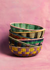 Woven Bowl - Brown/Green