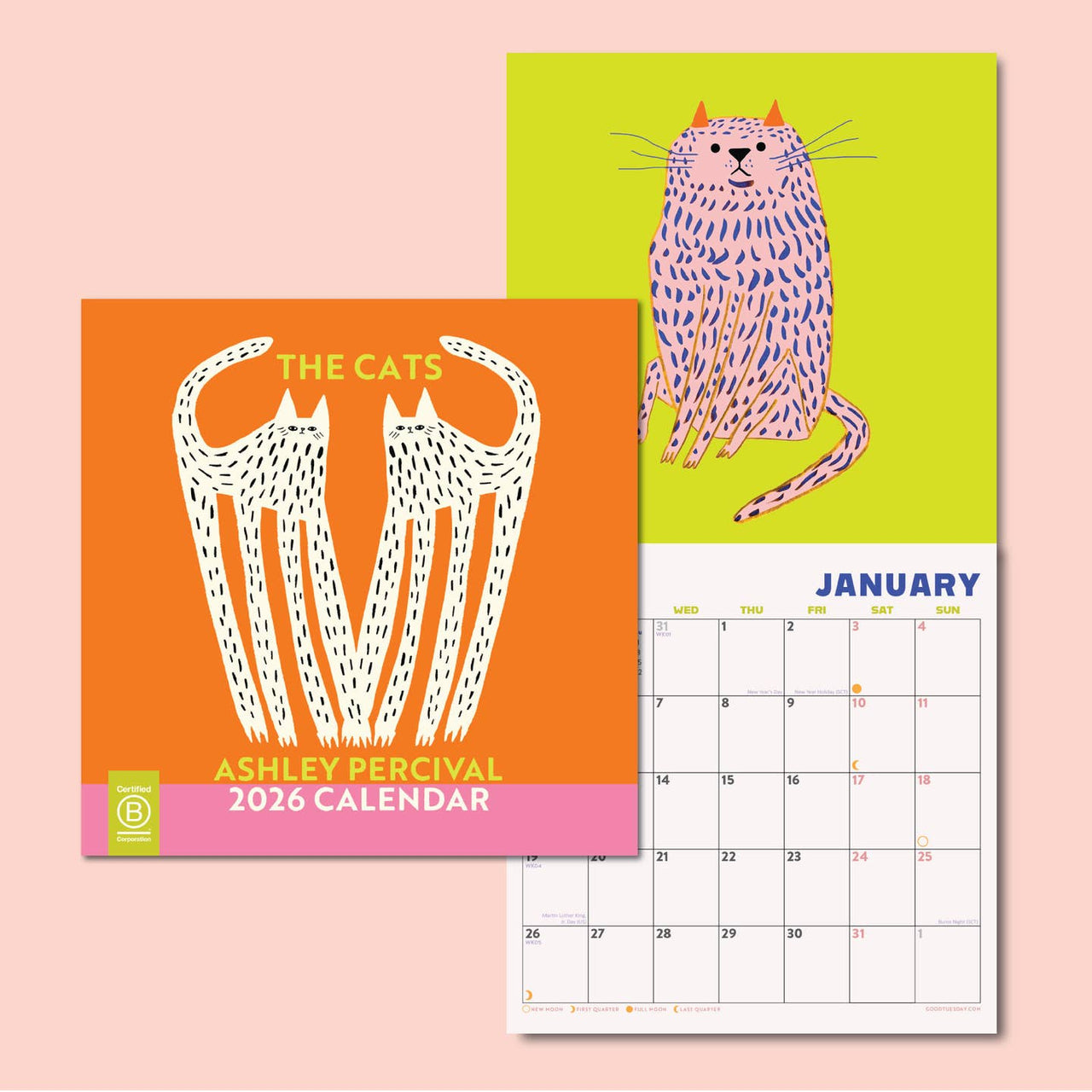 2026 Calendar - Cats
