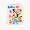 Card - Happy Birthday Nordic Birds