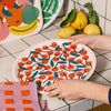 Birch Serving Tray - Round - Cherries