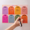 Magnetic Weekly Planner - Rainbow Arches