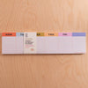 Keyboard Weekly Planner Pad | Colorful Grid