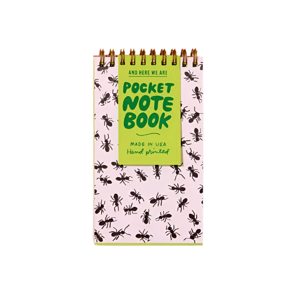 Letterpress Pocket Book - Ants