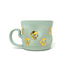 Skull Mug - Blue with Gold