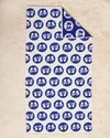 Navy Pattern Bath Towel - Bouquet