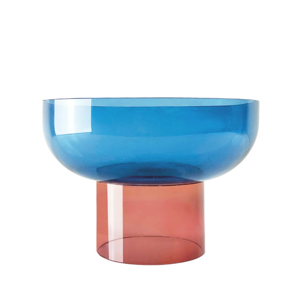 Tip Top Bowl Large- Blue and Pink
