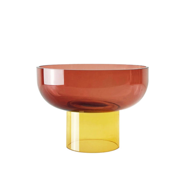 Tip Top Bowl Small - Pink and Yellow