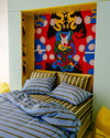 Sateen Duvet - Cornflower Stripe