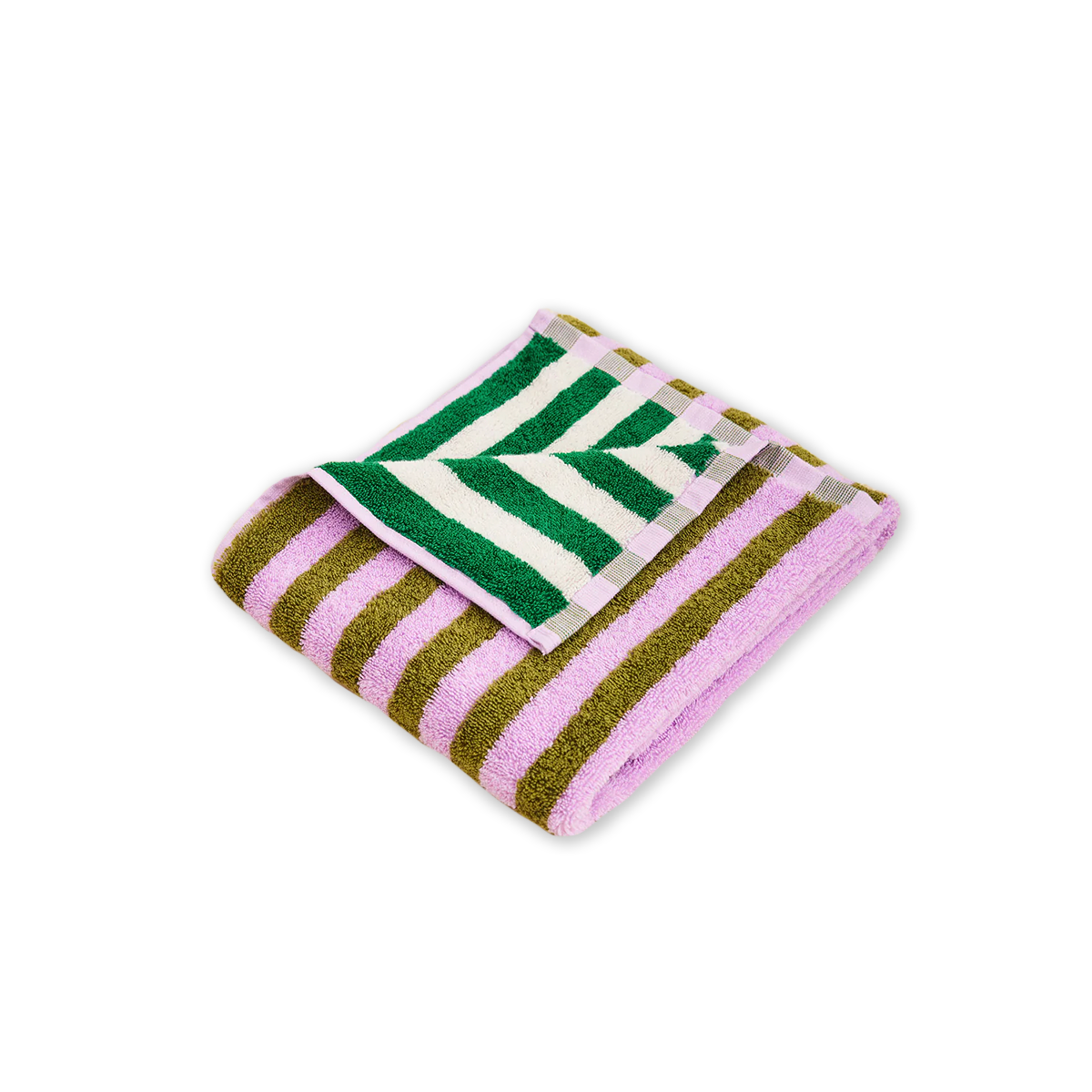 Earth Stripe Hand Towel - Sea