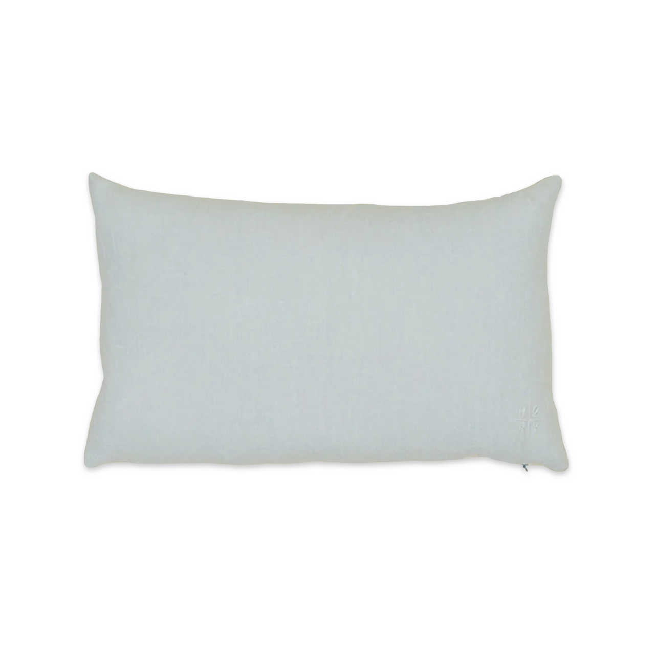 Simple Linen Bolster Pillow Sky
