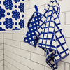 Navy Pattern Washcloth - Lisa