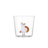 Tumbler: White Cat With Amber Tail