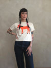 Boxy Crop Tee Shirt - Horse Power