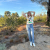 Boxy Crop Tee Shirt - Working Together