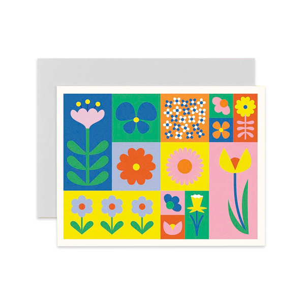 Card - Blank Flowerblock