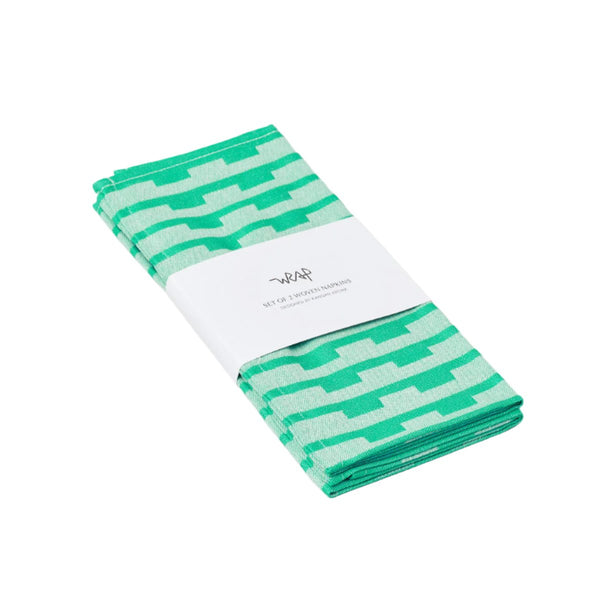 Napkin Set - Turquoise Stripes