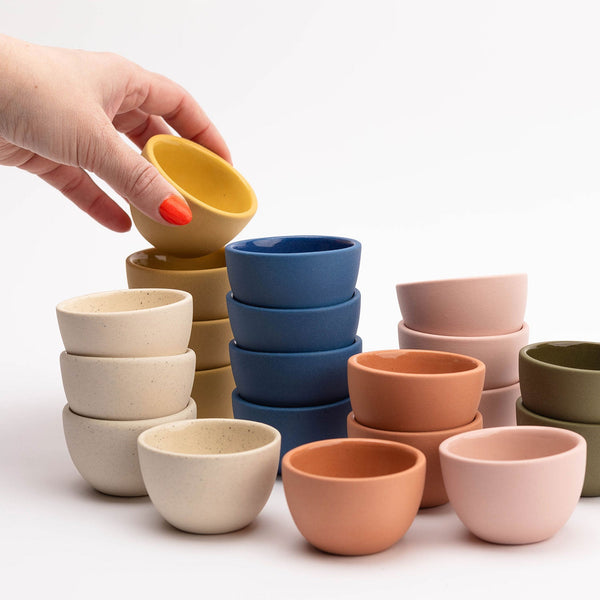 little ceramic cups