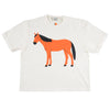 Boxy Crop Tee Shirt - Horse Power
