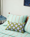 Embroidered Bolster - Raspberry