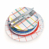 Bamboo Side Plate - Plaid