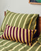 Embroidered Bolster Cover- Slant