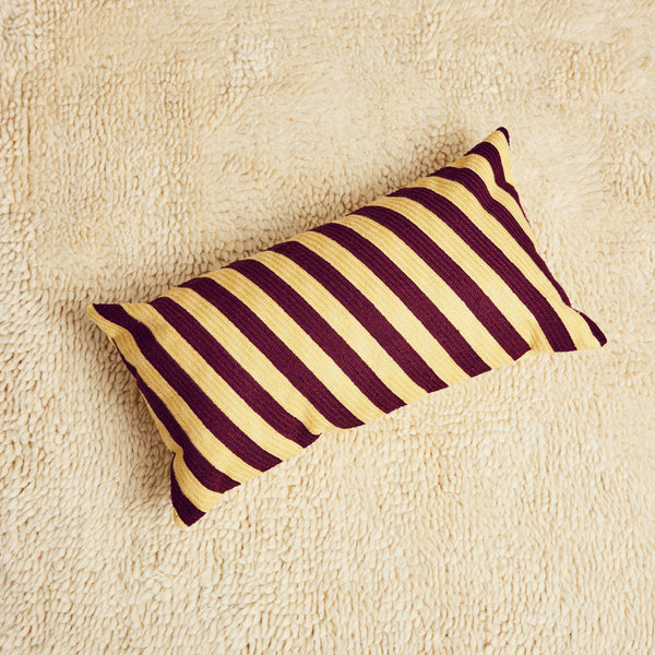 Embroidered Bolster Cover- Slant