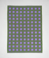 Tea Towel Squares Olive & Lilac