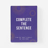 COmplete the Sentence card game