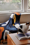 Knit Throw - Wanderloop - Navy