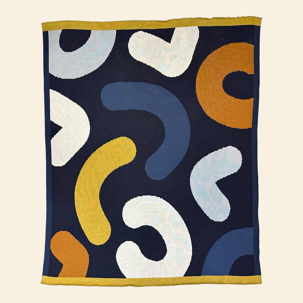 Knit Throw - Wanderloop - Navy