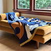 Knit Throw - Wanderloop - Navy