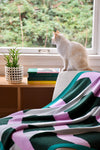 Knit Throw - Color Weave - Dark Green