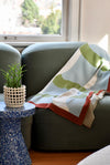 Knit Throw - Color Weave - Soft Blue