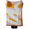 Knit Throw - Squiggle Stripe - Ochre