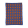 Tea Towel Squares Burgundy & Blue