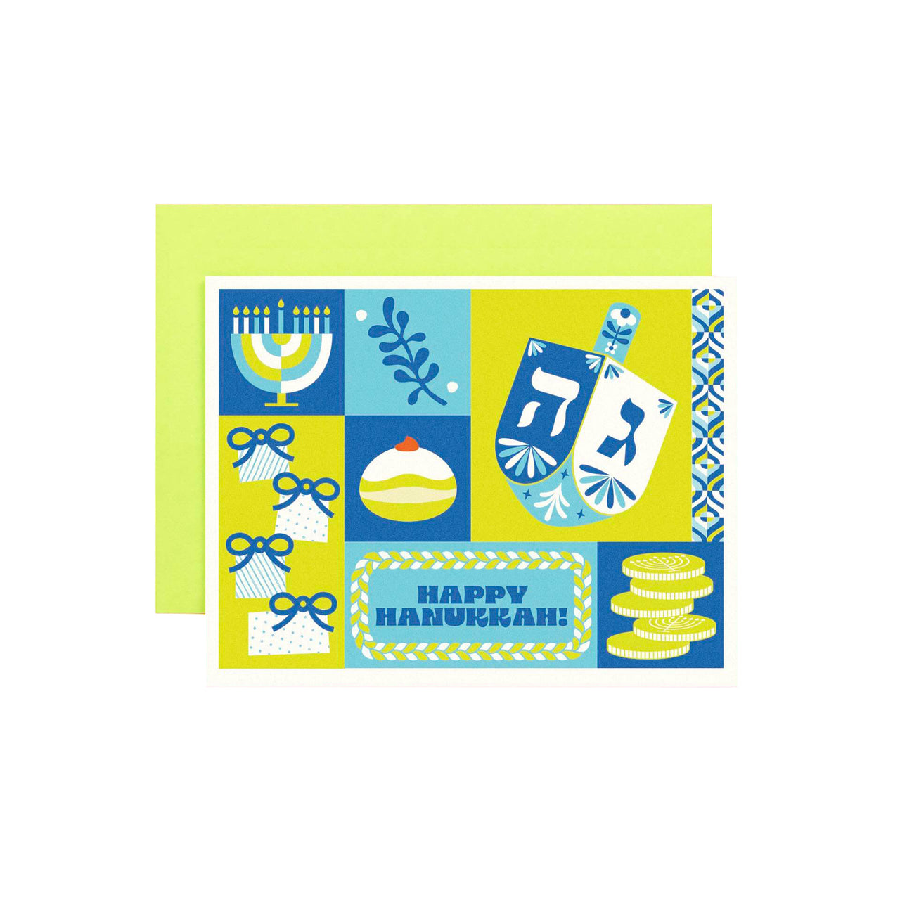 Card - Colorblock Hanukkah