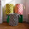Canvas Laundry Hamper - Raspberry