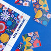 Artist Stamps - Flower Field on Navy