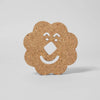 Cork Trivet - Flower Face