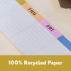Keyboard Weekly Planner Pad | Colorful Grid