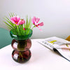 Bubble Flip Vase Medium - Green and Pink