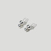 Double Orb Silver Earrings