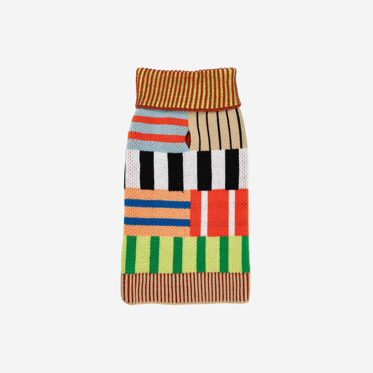 Dog Sweater- Patchwork Stripe