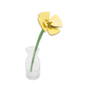 3D Small Everlasting Flower - Golden Poppy