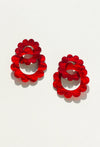 Flower Hoop Earrings