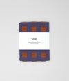 Tea Towel Squares Burgundy & Blue