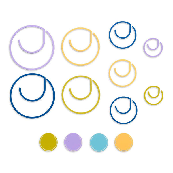 Cloud Multicolor Metal Index Tabs